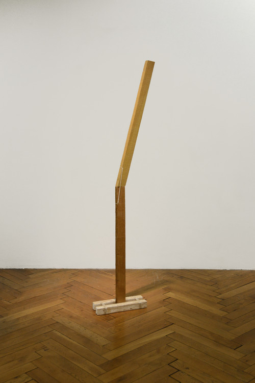 Jean-Christophe Marquez, Equilibre 1, 2012, bois, bracelets élastiques - Agrandir l'image, .JPG 15.8Mo (fenêtre modale)