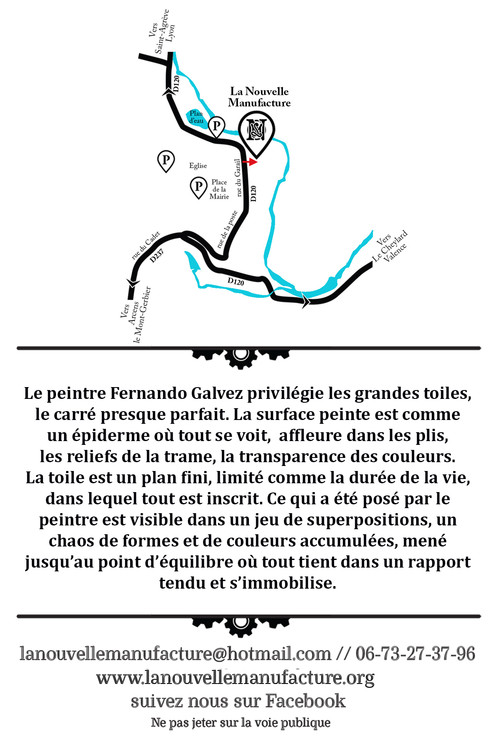 Exposition Peinture de Fernando Galvez, verso du flyer - Agrandir l'image, .JPG 675Ko (fenêtre modale)