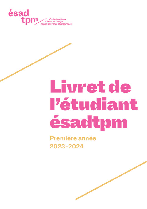 Livret des études 1ere année 2023 2024