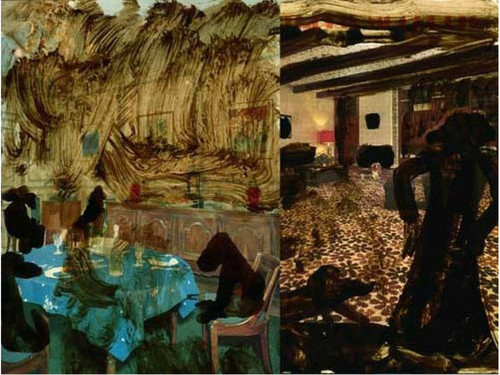 Raphaëlle Paupert-Borne - Les chiens et le basset, 2006 - Agrandir l'image, .JPG 1.2Mo (fenêtre modale)