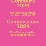 Résultats concours et commissions 2024